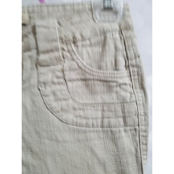 Bebop Juniors Jeans Size 1 Khaki Slight Flare - Picture 2 of 7